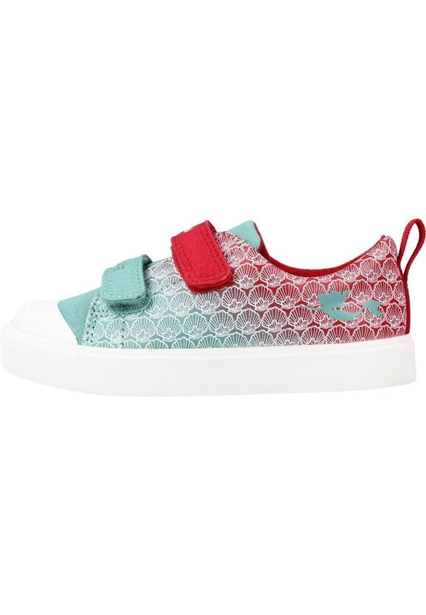 Clarks - Buty CLARKS CITY SHELL T Czerwony. Kolor: czerwony. Materiał: tkanina. Sport: turystyka piesza