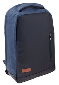 ROVICKY - Plecak męski granatowy Rovicky NB9750-4474 NAVY. Kolor: niebieski. Materiał: materiał. Styl: sportowy, biznesowy