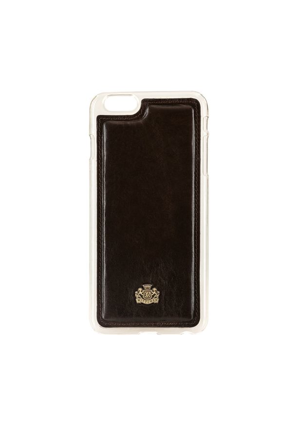 Wittchen - Etui na iPhone 6 Plus. Kolor: brązowy. Materiał: materiał, syntetyk. Wzór: aplikacja