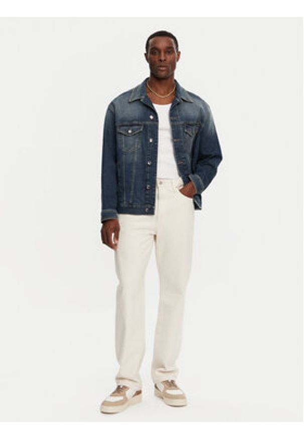 DOLCE & GABBANA - Dolce&Gabbana Kurtka jeansowa G9NL5D G8GW9 Niebieski Regular Fit. Kolor: niebieski. Materiał: bawełna