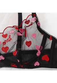 Intica - Komplet bielizny z motywem serduszek na romantyczne okazje Elenka. Kolor: wielokolorowy. Materiał: materiał. Wzór: aplikacja #2