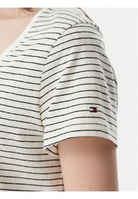 TOMMY HILFIGER - Tommy Hilfiger T-Shirt WW0WW48705 Biały Regular Fit. Kolor: biały. Materiał: bawełna #4