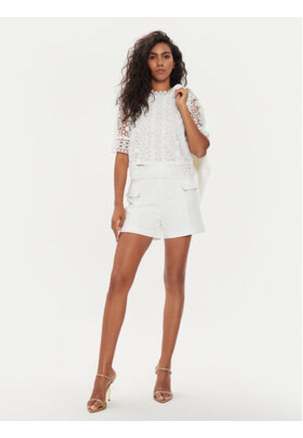 Morgan Bluzka 221-OLAY Écru Regular Fit. Materiał: syntetyk
