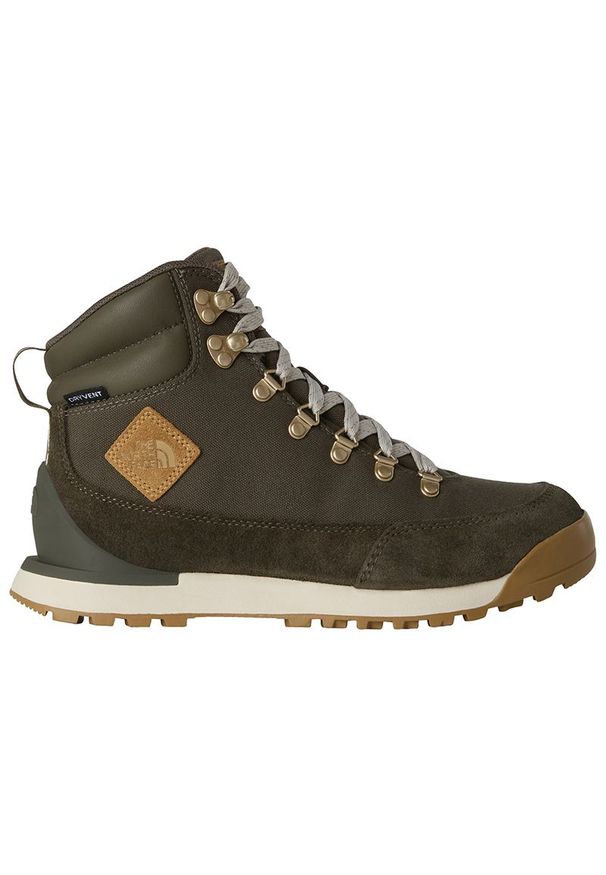 Buty damskie The North Face Back To Berkeley IV Textile Lifestyle 0A8179DSL1 - brązowe. Kolor: brązowy. Materiał: materiał, guma, skóra. Szerokość cholewki: normalna