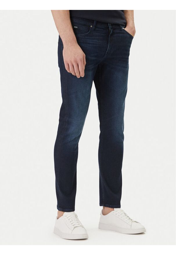 BOSS Jeansy H-Delaware 50555263 Granatowy Slim Fit. Kolor: niebieski