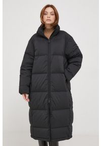 Calvin Klein kurtka puchowa damska kolor czarny zimowa oversize. Kolor: czarny. Materiał: puch. Sezon: zima #2