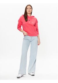 Tommy Jeans Bluza Badge DW0DW15411 Różowy Relaxed Fit. Kolor: różowy. Materiał: bawełna #4