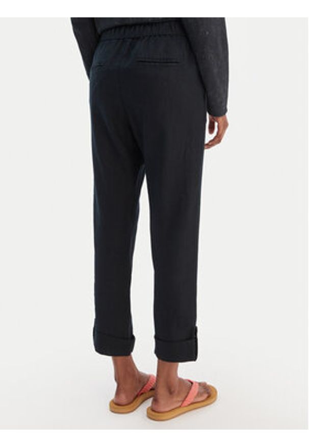 Roxy Spodnie materiałowe On The Seashore ERJNP03294 Czarny Regular Fit. Kolor: czarny. Materiał: wiskoza