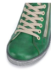 Rieker Trampki Z1221-53 Zielony. Kolor: zielony. Materiał: skóra #7
