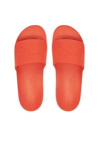Calvin Klein Jeans Klapki Slide Hf Mono Cv YM0YM01282 Pomarańczowy. Kolor: pomarańczowy. Materiał: materiał #6