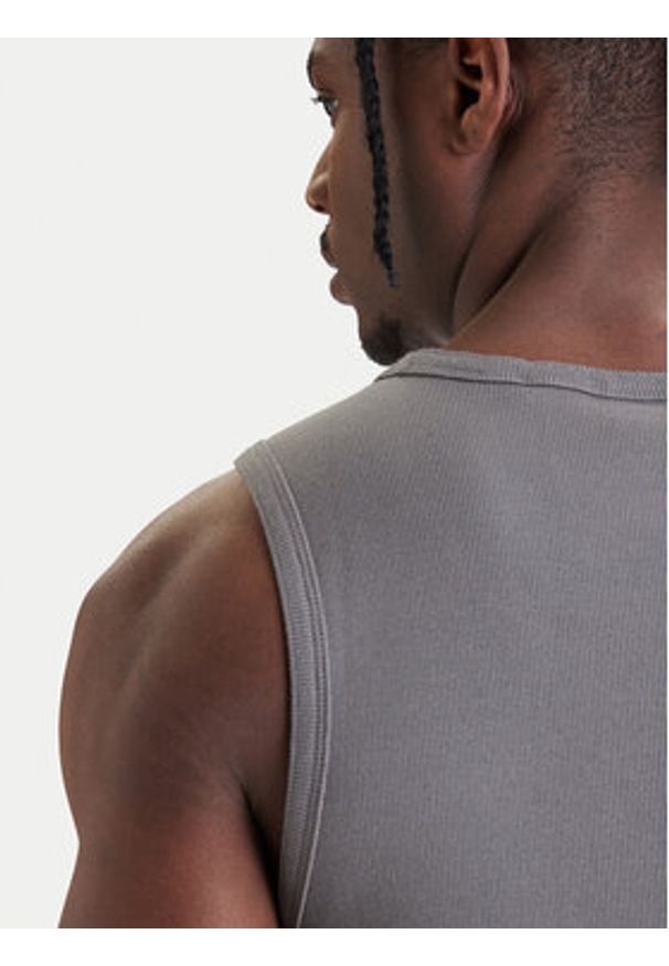 Hugo - HUGO Tank top Dapota 50563744 Szary Slim Fit. Kolor: szary. Materiał: bawełna