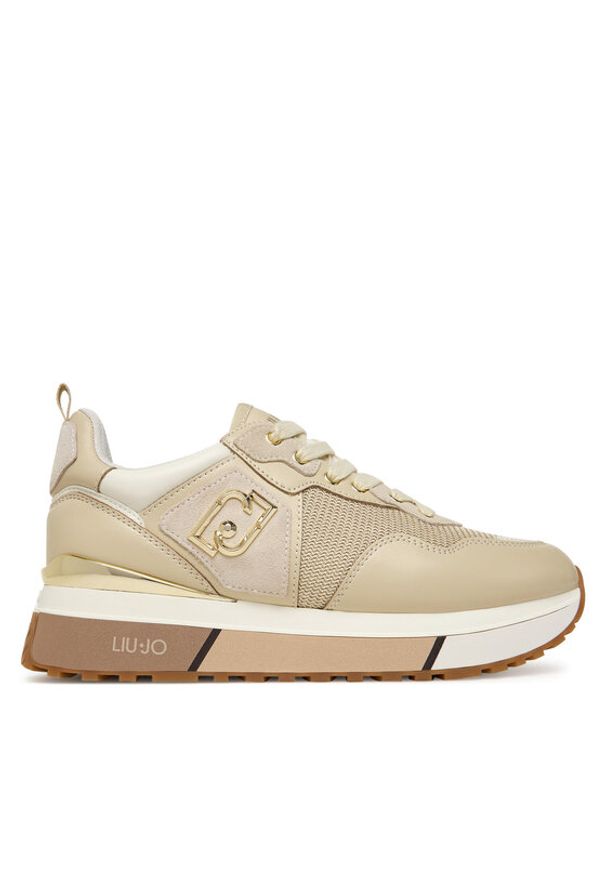 Liu Jo Sneakersy Maxi Wonder 01 BF5009 PX685 Beżowy. Kolor: beżowy. Materiał: skóra