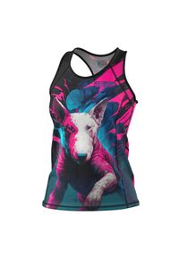 Koszulka sportowa damska bez rękawów Tank top EXTREME HOBBY VIVID BULTERIER. Kolor: czarny. Materiał: poliester, elastan. Długość rękawa: bez rękawów. Sport: fitness #1