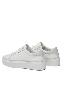Calvin Klein Sneakersy Flatform C Lace Up - Mono Mix HW0HW01870 Biały. Kolor: biały. Materiał: skóra #6