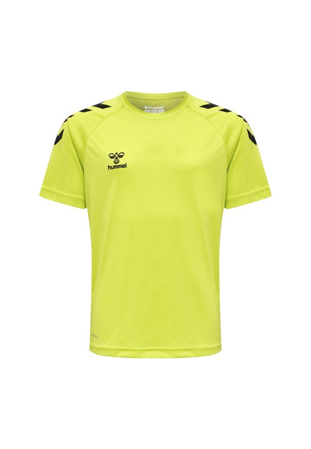 Koszulka dziecięca Hummel hmlCore. Kolor: zielony, wielokolorowy, żółty. Długość rękawa: krótki rękaw. Długość: krótkie. Sport: piłka ręczna