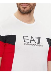EA7 Emporio Armani T-Shirt 3DPT10 PJ02Z 1100 Biały Regular Fit. Kolor: biały. Materiał: bawełna #5