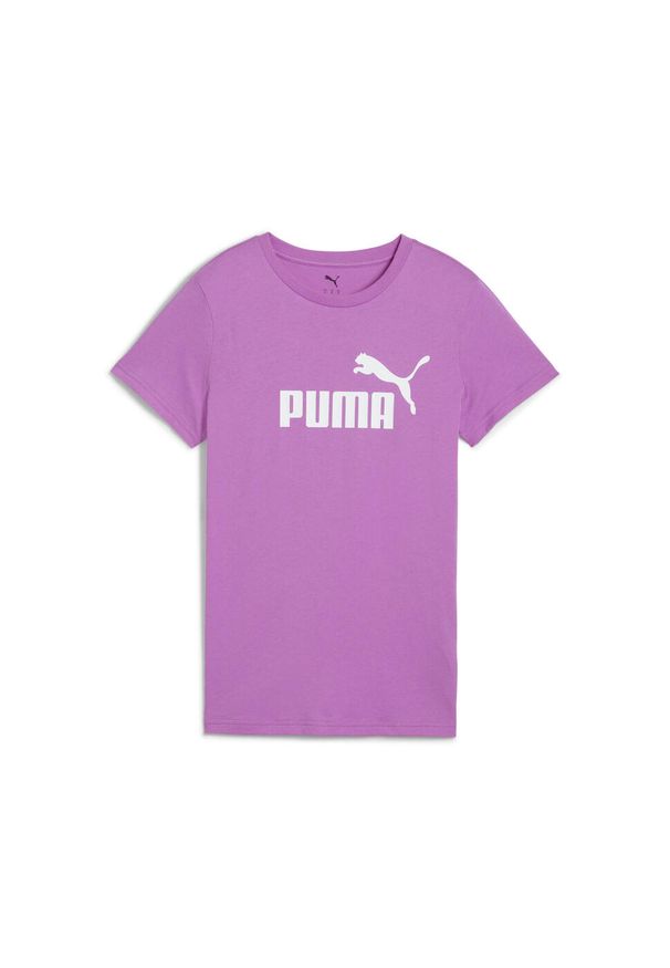 Puma - Damska koszulka z logo ESS No. 1 PUMA Wild Berry Purple. Kolor: fioletowy