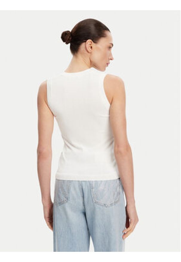 Fracomina Top FR25ST4003K414R9 Écru Regular Fit. Materiał: syntetyk