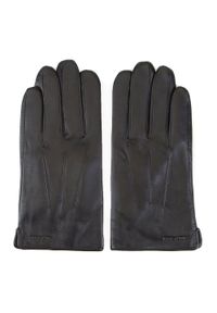 Wittchen - Ocieplane czarne rękawiczki męskie ze skóry naturalnej czarne. Kolor: czarny. Materiał: skóra. Styl: klasyczny, elegancki #2