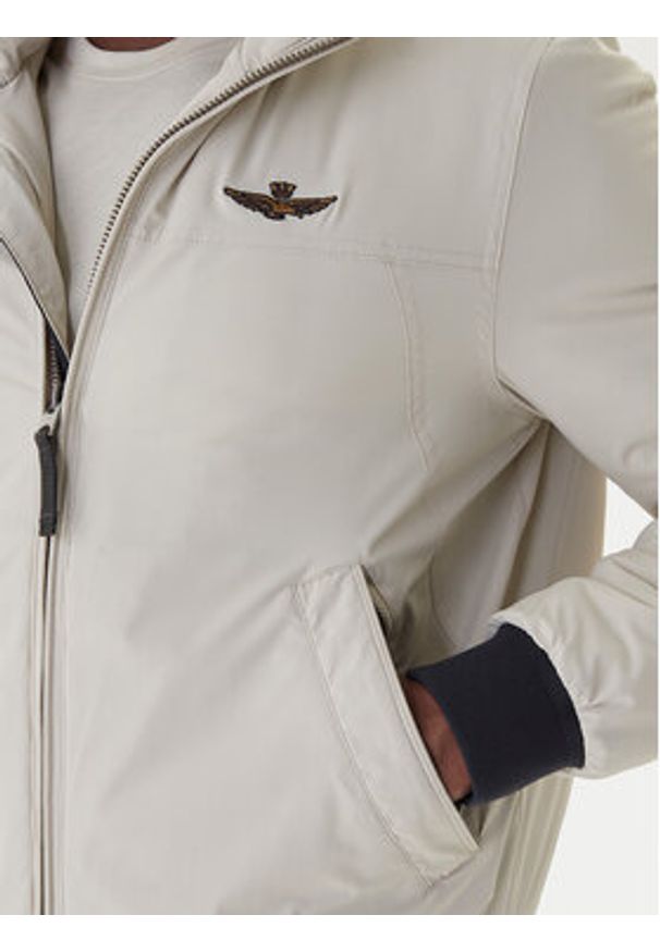 Aeronautica Militare Kurtka bomber 252AB3026UCT03264 Beżowy Regular Fit. Kolor: beżowy. Materiał: syntetyk