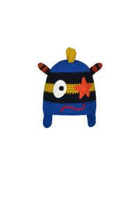 Czapka dla dzieci Barts Monster. Kolor: niebieski. Materiał: akryl, polar