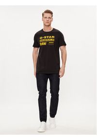 G-Star RAW - G-Star Raw T-Shirt Graphic 8 R T S\s D14143-336-6484 Czarny Regular Fit. Kolor: czarny. Materiał: bawełna