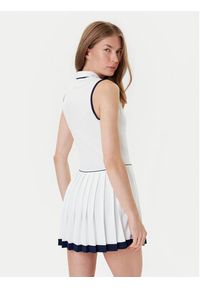 Lacoste Sukienka tenisowa EF8582 Biały Slim Fit. Kolor: biały. Materiał: syntetyk. Sport: tenis