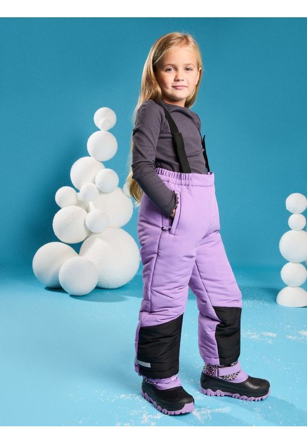 Sinsay - Spodnie narciarskie - fioletowy. Kolor: fioletowy