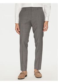 BOSS Garnitur H-Huge 50535023 Szary Slim Fit. Kolor: szary. Materiał: wełna #4