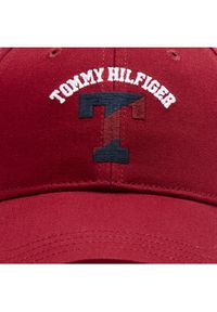TOMMY HILFIGER - Tommy Hilfiger Czapka z daszkiem AU0AU01730 Bordowy. Kolor: czerwony. Materiał: bawełna, materiał #2