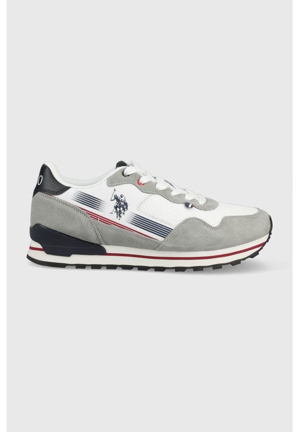 U.S. Polo Assn. sneakersy kolor szary. Nosek buta: okrągły. Zapięcie: sznurówki. Kolor: szary. Materiał: guma