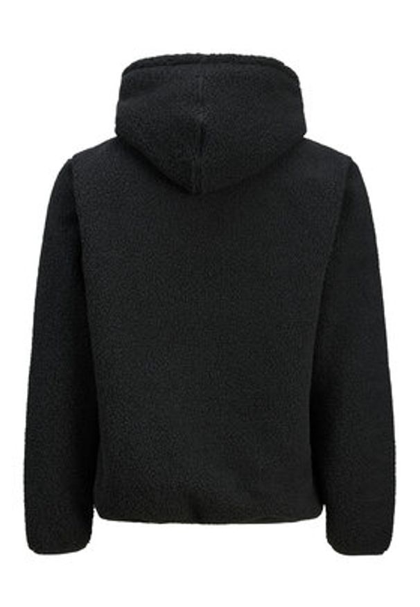 Jack & Jones Bluza Flare Teddy 12285678 Czarny Relaxed Fit. Kolor: czarny. Materiał: syntetyk