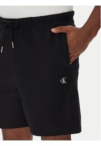Calvin Klein Jeans Szorty sportowe Premium Terry LV04RC280G Czarny Regular Fit. Kolor: czarny. Materiał: bawełna. Styl: sportowy #2