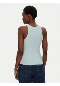 Calvin Klein Jeans Top Monologo J20J225301 Niebieski Slim Fit. Kolor: niebieski. Materiał: bawełna #3