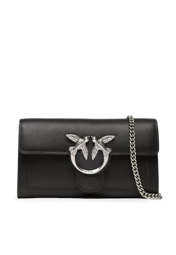 Pinko Torebka Love One Wallet C PE 23 PLTT 100062 A0F1 Czarny. Kolor: czarny. Materiał: skórzane