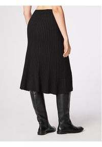 Simple Spódnica midi SDD504-01 Czarny Regular Fit. Kolor: czarny. Materiał: wiskoza #4