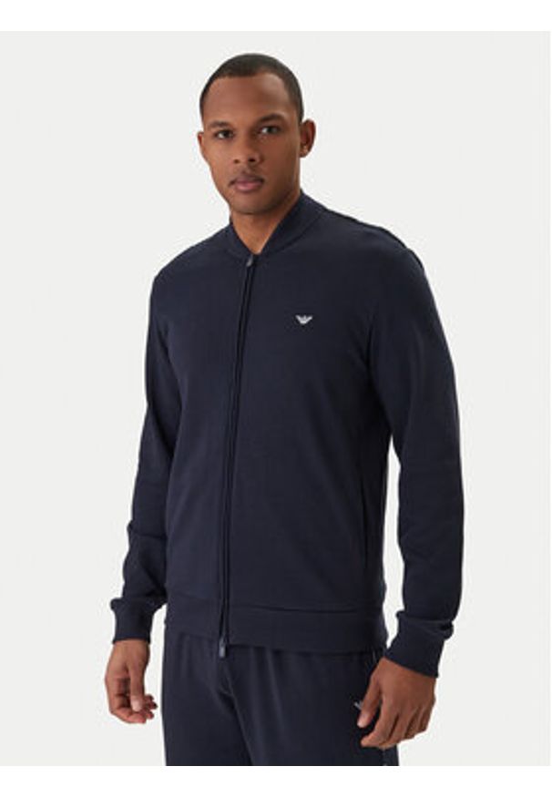 Emporio Armani Underwear Dres EM001385 AF18887 UB102 Granatowy Regular Fit. Kolor: niebieski. Materiał: bawełna