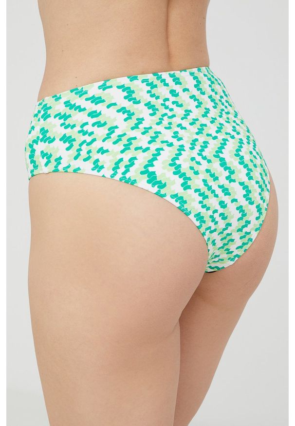 only - Only figi kąpielowe kolor zielony. Kolor: zielony. Materiał: materiał, dzianina