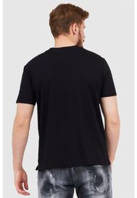 Valentino Garavani - VALENTINO GARAVANI Czarny t-shirt męski z ćwiekami, Rozmiar S. Kolor: czarny. Materiał: prążkowany