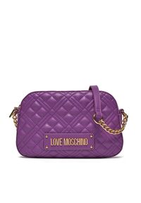 Love Moschino - LOVE MOSCHINO Torebka JC4013PP1ILA0650 Fioletowy. Kolor: fioletowy. Materiał: skórzane