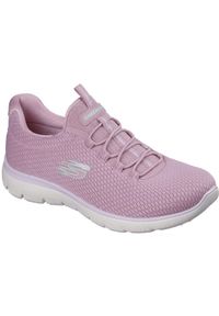 skechers - Buty sportowe damskie Skechers Summits summer Blush. Kolor: różowy. Materiał: materiał #1