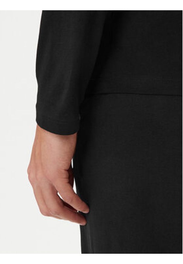 BOSS Longsleeve Mix&Match 50515389 Czarny Regular Fit. Kolor: czarny. Materiał: bawełna. Długość rękawa: długi rękaw