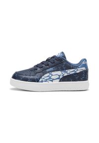 Puma - Dziecięce sneakersy Caven 2.0 Icy Monster PUMA Club Navy Blue Horizon White. Kolor: biały, niebieski, wielokolorowy. Sezon: lato