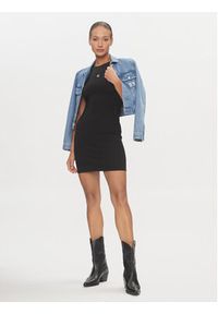 Calvin Klein Jeans Sukienka letnia Racerback Milano J20J223067 Czarny Slim Fit. Kolor: czarny. Materiał: syntetyk. Sezon: lato #3