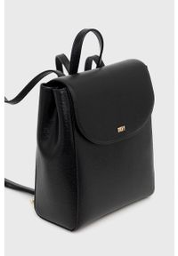 DKNY - Dkny plecak skórzany R21K3R76 damski kolor czarny mały gładki. Kolor: czarny. Materiał: skóra. Wzór: gładki #3