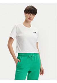 The North Face T-Shirt Simple Dome NF0A87U4 Biały Relaxed Fit. Kolor: biały. Materiał: bawełna