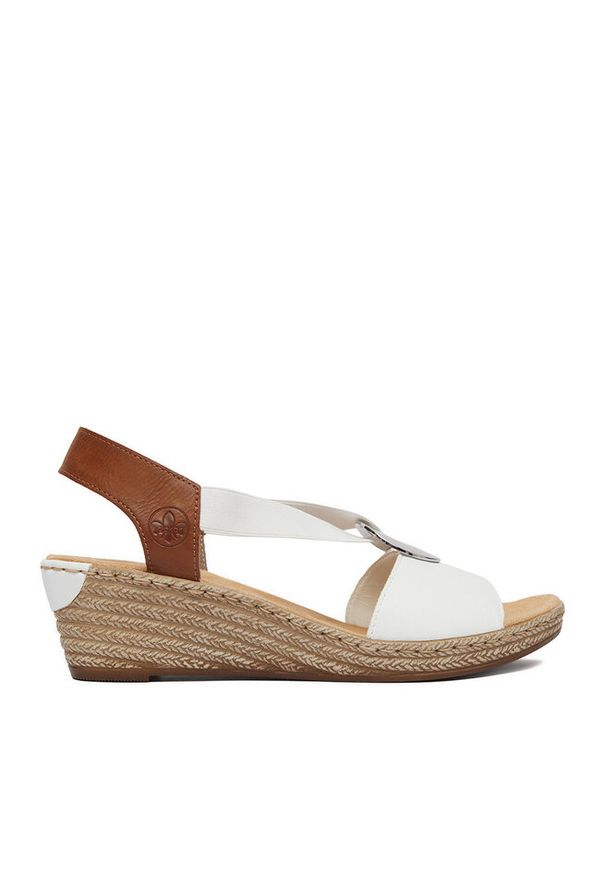 Sandały Rieker. Kolor: biały