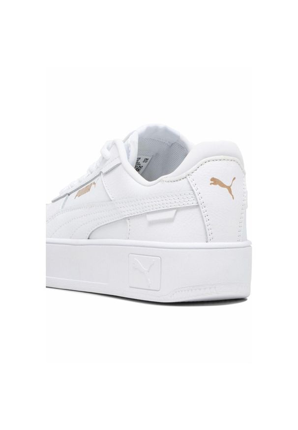 Puma - Młodzieżowe sneakersy Carina Street PUMA White Gold. Kolor: żółty, biały, wielokolorowy. Materiał: tkanina