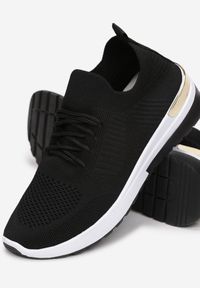 Born2be - Czarne Buty Sportowe Kaigune. Nosek buta: okrągły. Zapięcie: sznurówki. Kolor: czarny. Materiał: materiał. Szerokość cholewki: normalna #3