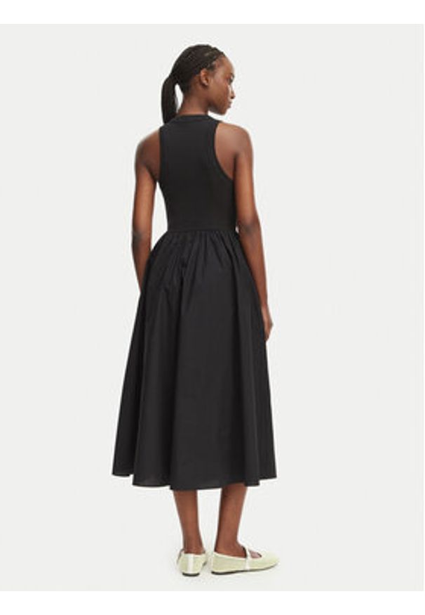 Tommy Jeans Sukienka letnia DW0DW22593 Czarny Regular Fit. Kolor: czarny. Materiał: bawełna. Sezon: lato